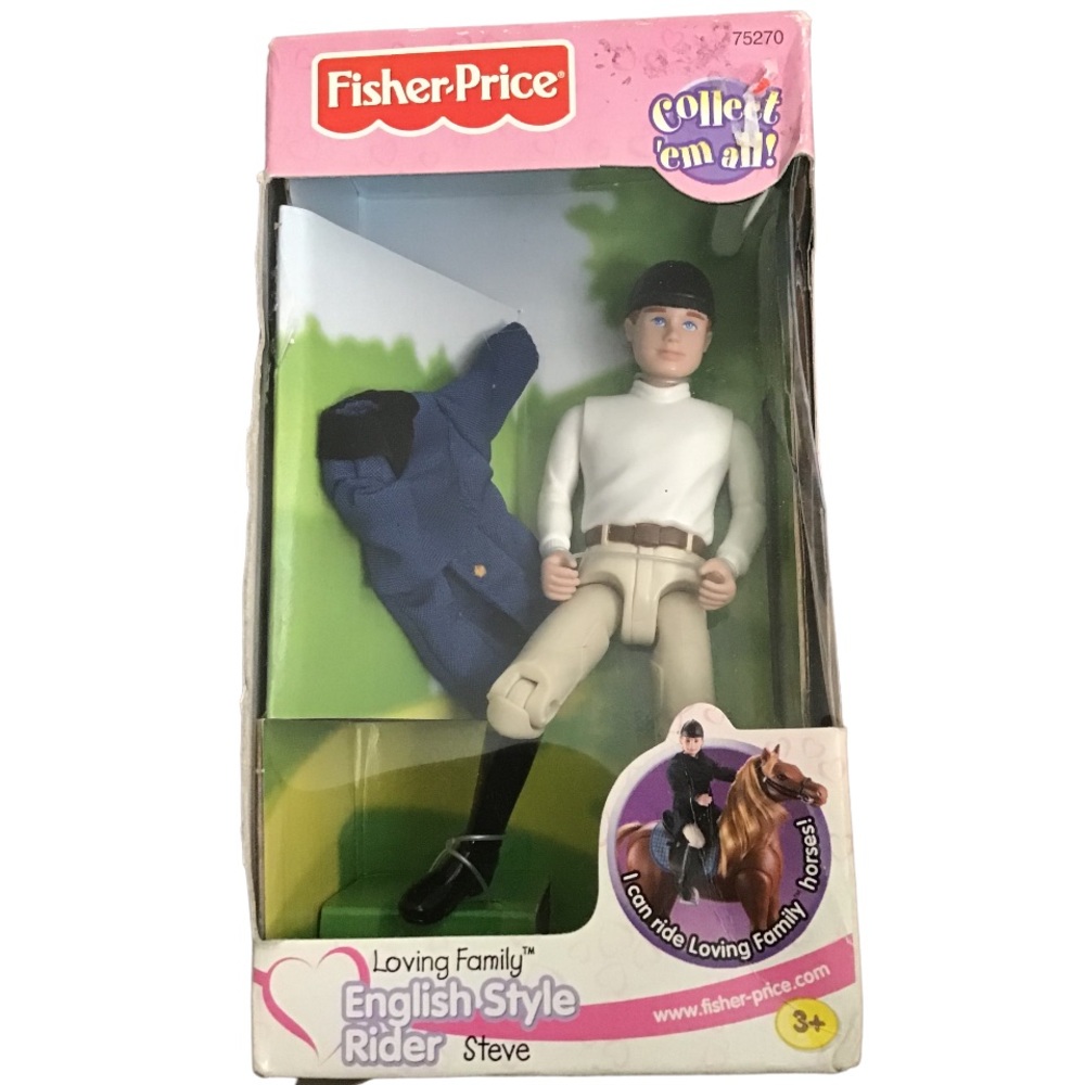 Vintage Fisher Price Loving Family English Rider Steve